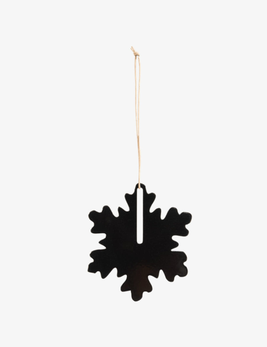 Christmas Ornament - Snowflake Black