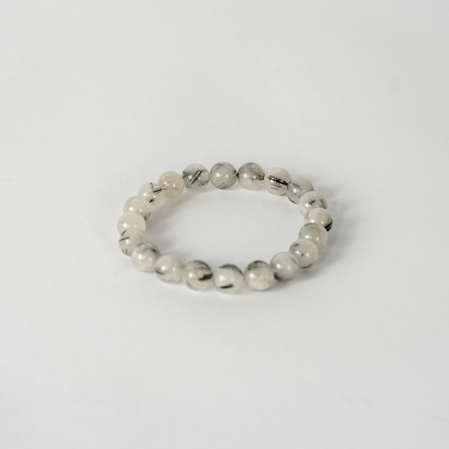 10mm Bracelet-Tourmalinated Quartz