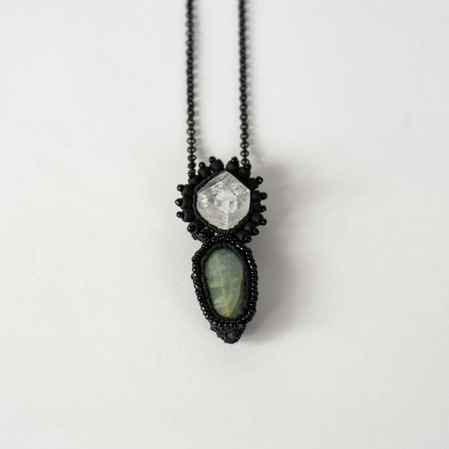 Aquamarine Apophyllite Necklace