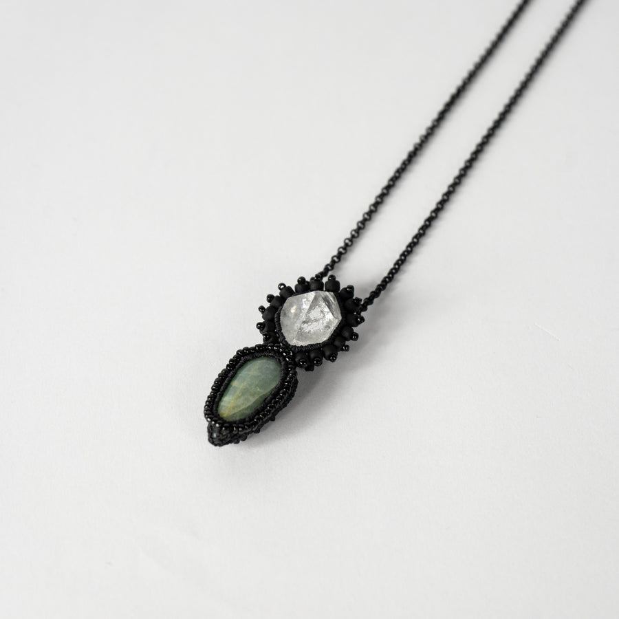Aquamarine Apophyllite Necklace