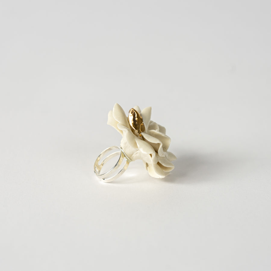 Ceramic Flower Ring