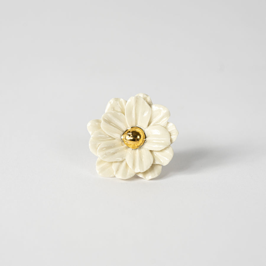 Ceramic Flower Ring