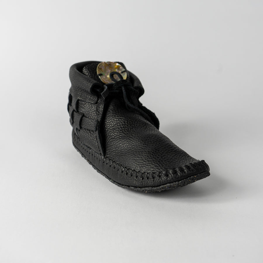 Handcrafted Moccasins -Woven with Abalone Shell