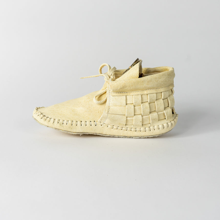 Handcrafted Moccasins -Woven with Abalone Shell